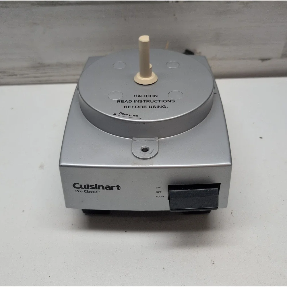 Cuisinart Pro Classic DLC-10S Silver Motor Base Tested Working